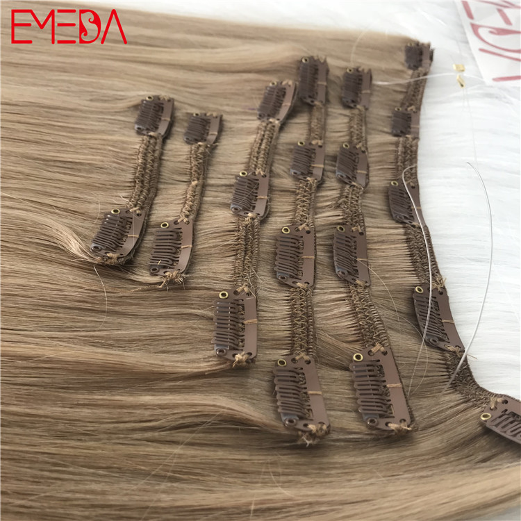 Best seamless hair extensions thick end clip on hair extension quotation YJ288